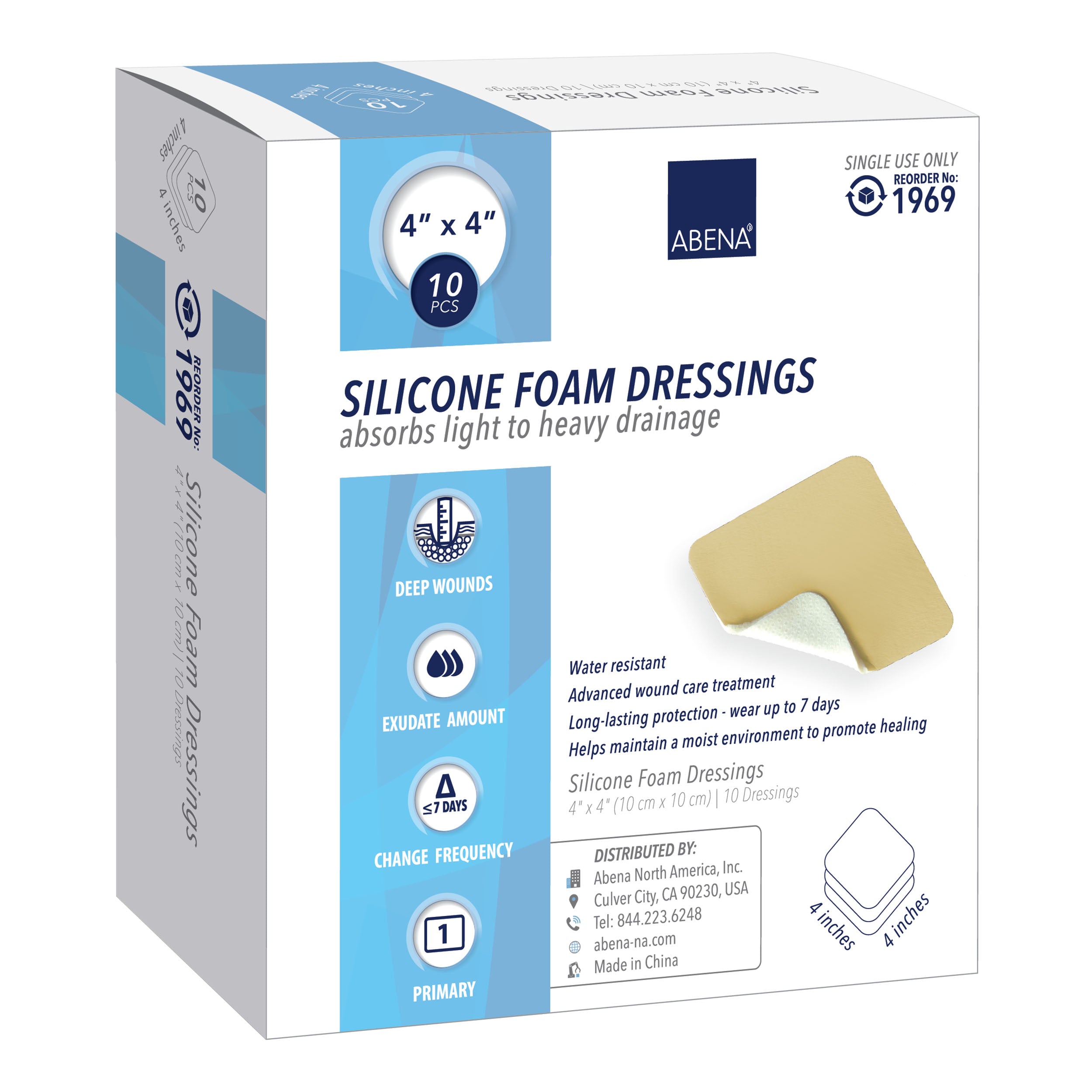 Abena Silicone Foam Dressings (Non-Adhesive)