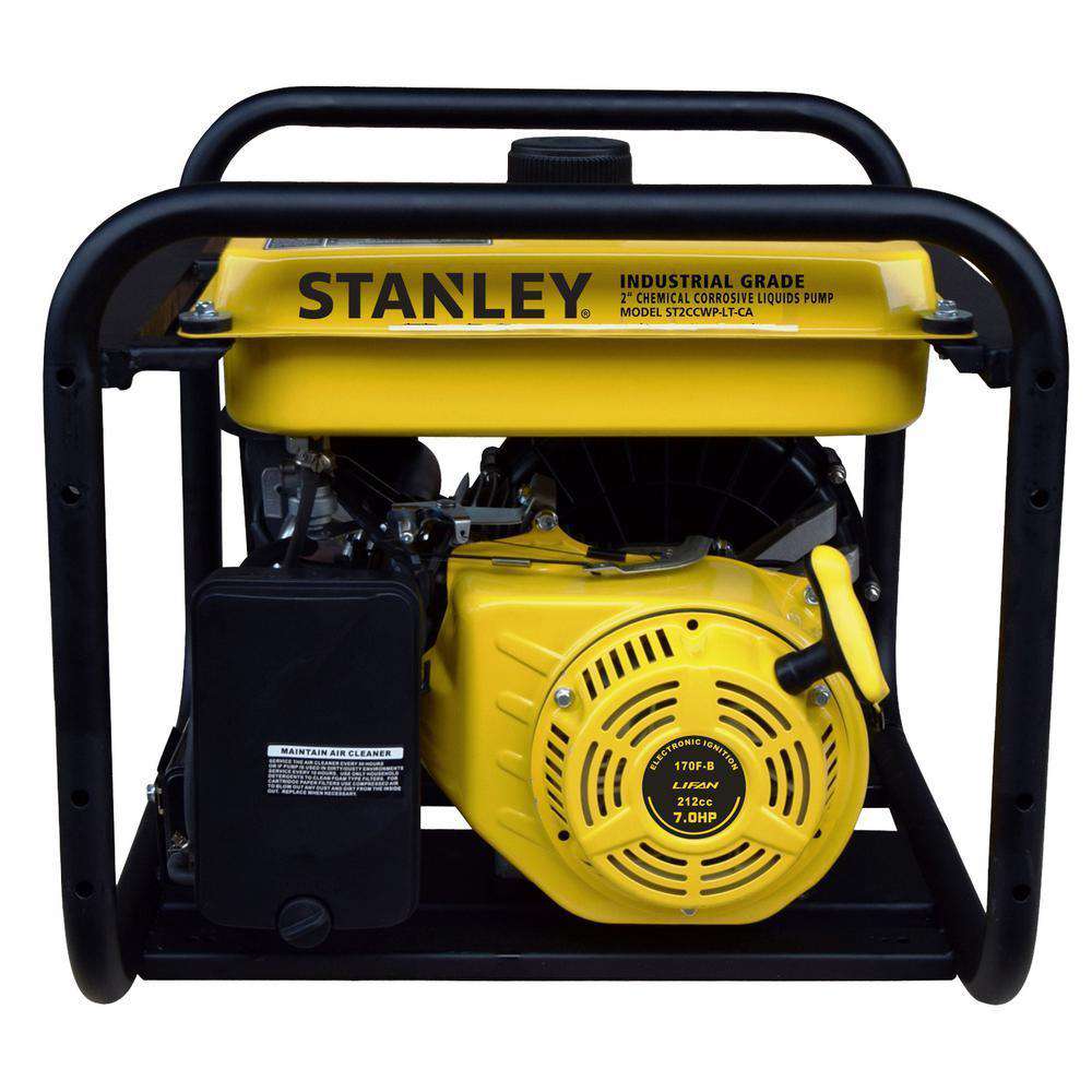 Stanley ST2CCWPLT 7 HP 2 in. Suction and Discharge Ports  Chemical/Corrosive Non-Submersible Displacement Water Pump New