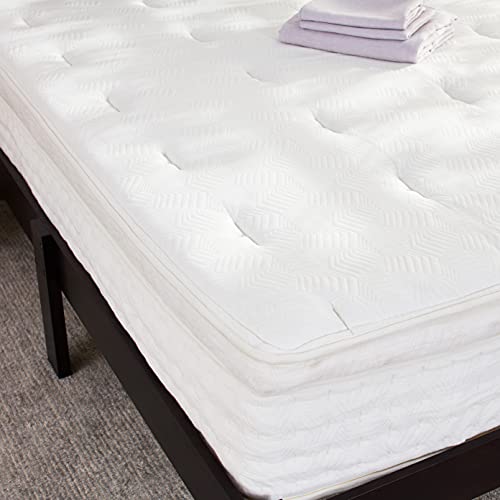 ZINUS 13 Inch Euro Top Pocket Spring Hybrid Mattress / Pressure Relief / Pocket Innersprings for Motion Isolation / Bed-in-a-Box, Full