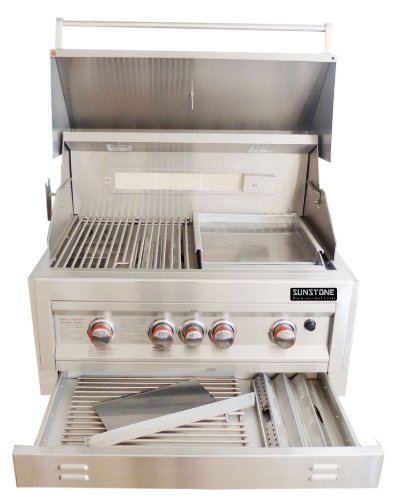 Sunstone SUN4BJK 304 Stainless Steel Grill Jacket with Drawer, 34-Inch