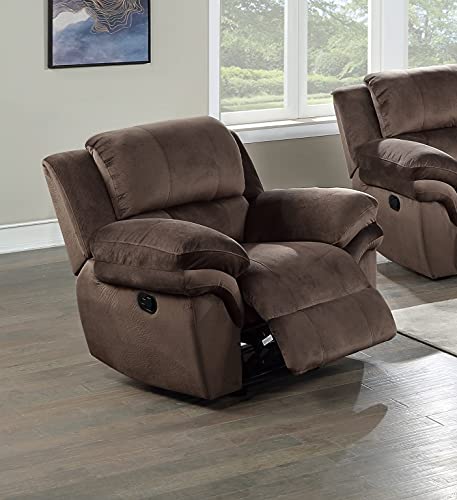 Poundex PDEX-F86381 Recliner, Chocolate
