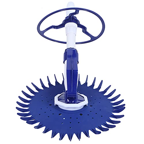 QIRG Pool Vacuum Cleaner, Professional Powerful Rugged Long‑Life Automatic Pool Cleaner Easy Assemble Suction Silent Lightweight In-ground Swimming Pool Sweeper for Floors, Walls, Steps, Stones