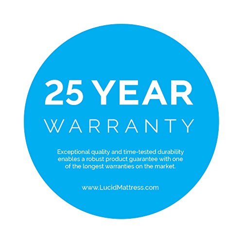 LUCID 12 Inch Gel Infused Memory Foam Mattress - CertiPUR-US Certified - 10-Year Warranty - Queen
