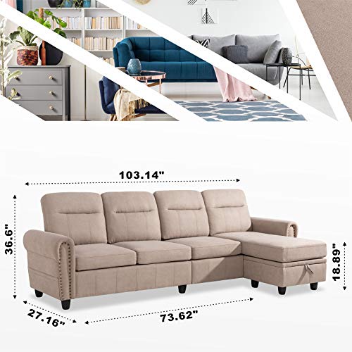 Shintenchi STC-MDHB Sofas, Khaki