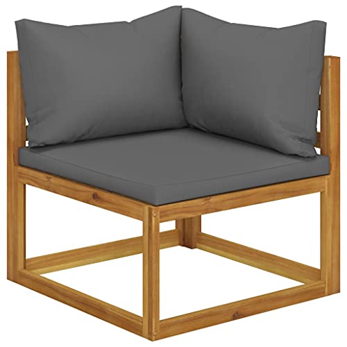 4-Seater Sofa Apply to use Garden Furniture Lounge,Modern SectionalCouch Solid Acacia Wood with Cushion