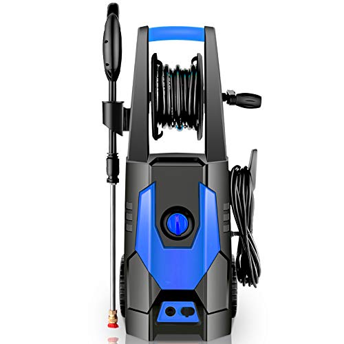 CHAKOR 2 Pressure Washer(Green and Blue) 3600 PSI, 2.4GPM Power Washer Machine, 1800W High Pressure Cleaner with 4 Adjustable Nozzle, Spray Gun, Hose Reel, Brush