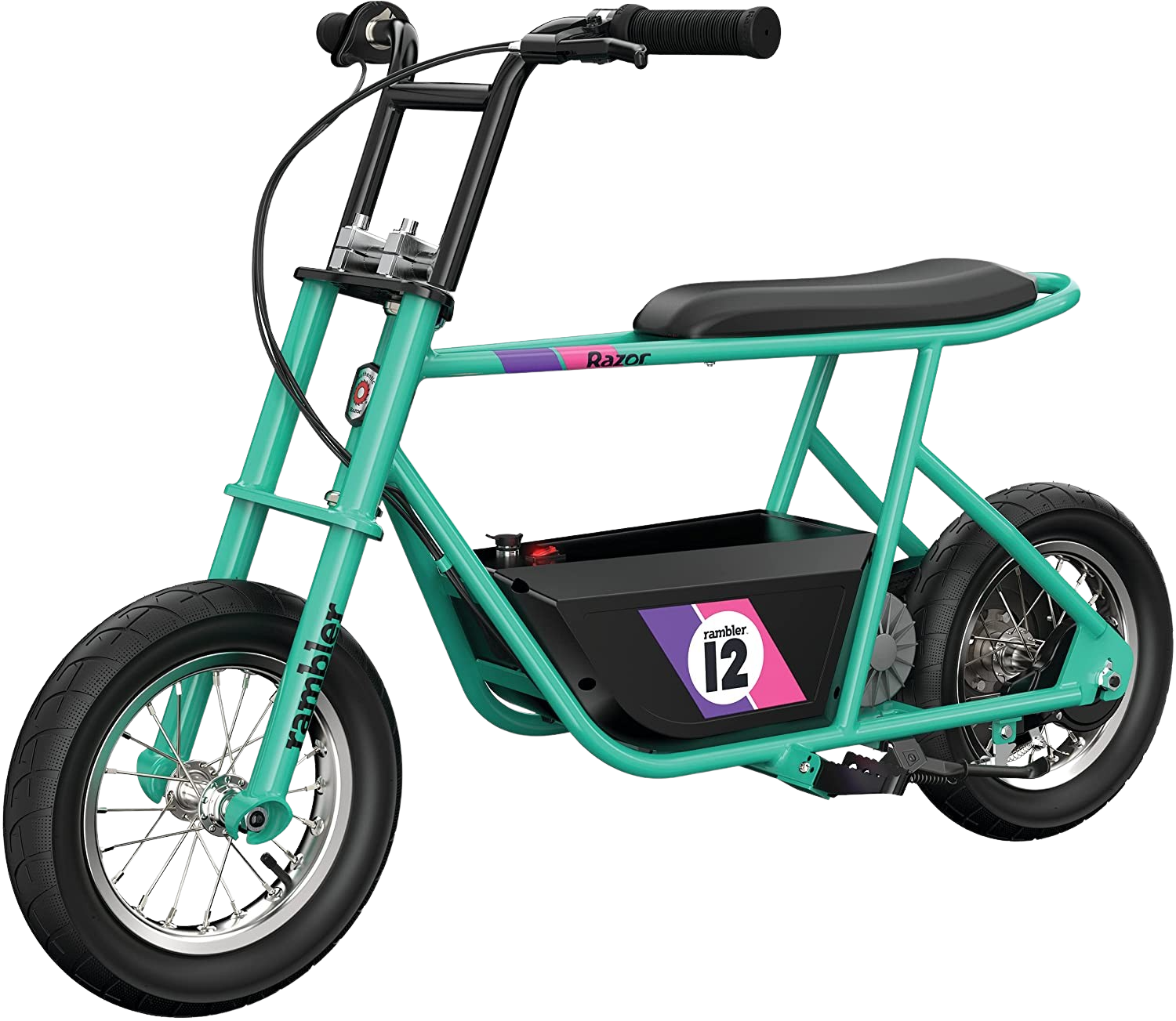 Razor Rambler 12 with Retro Style Up To 40 Minute Run Time 14 MPH Electric Mini Bike New
