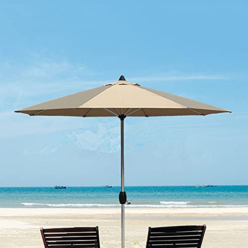 LKP Outdoor Table Umbrella Aluminum Patio Umbrella with Crank Sunbrella Large Beach Umbrella Garden Lawn Backyard Pool Market Umbrella