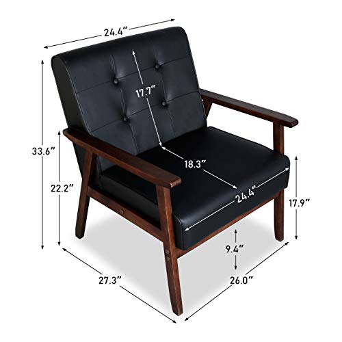 Mid-Century Retro Modern Living Room Sofa Set with Loveseat and Seating Sofa Chair, Couch and Lounge Chairs