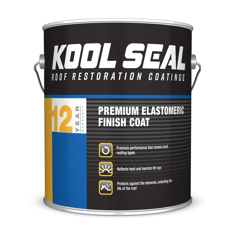 Kool-Seal White Elastomeric RV Rubber Roof Top Coat 1 gal. (Pack of 4)