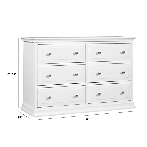 Davinci Signature 6-Drawer Double Dresser in White