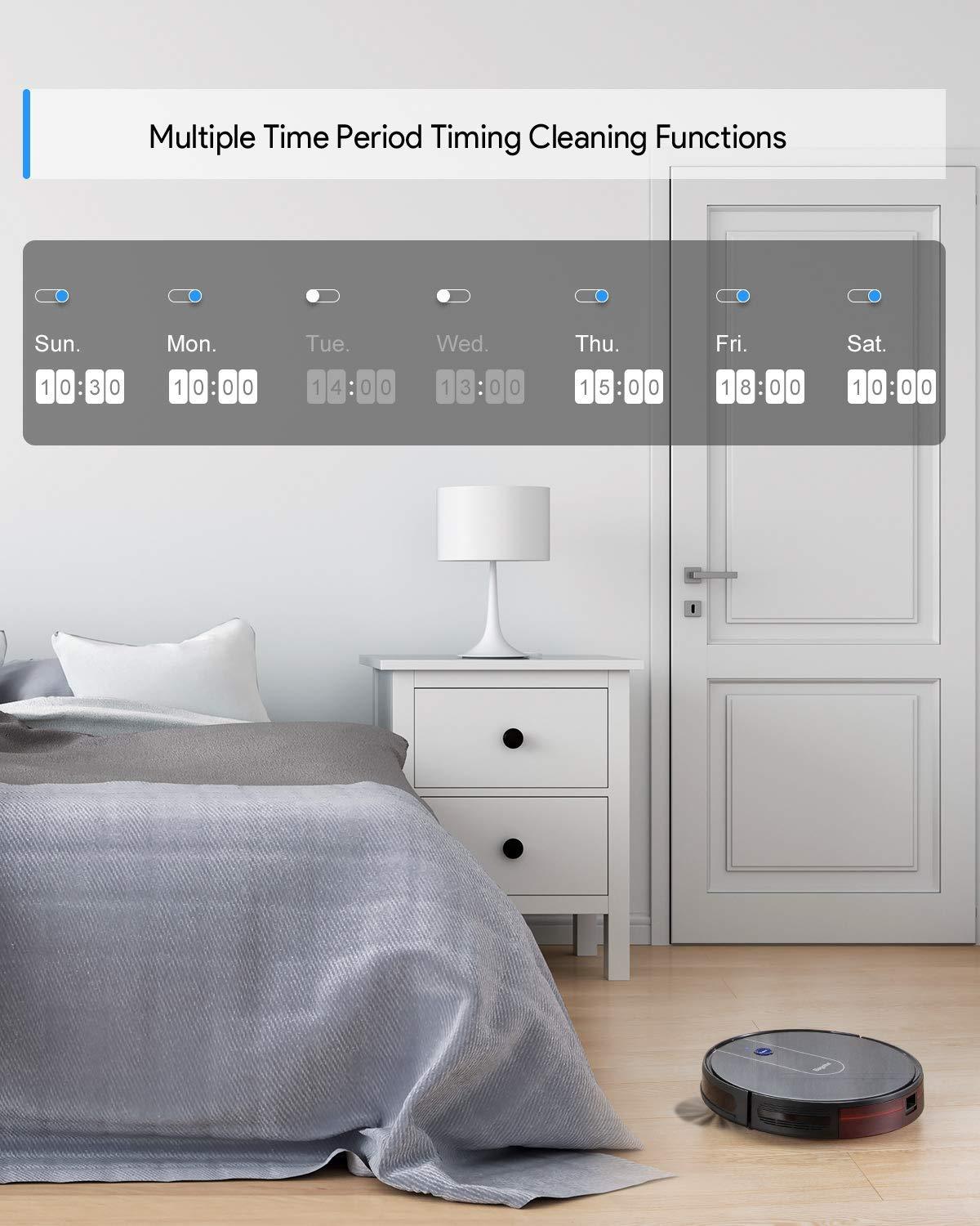 Bagotte BG700 1600PA Wi-Fi Robotic Vacuum Cleaner New