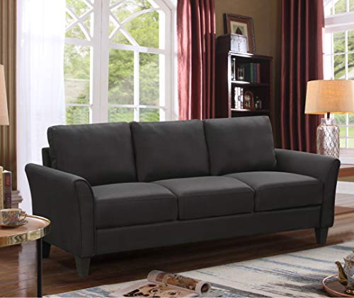 3 Seat Sofa Harper & Bright Designs Sofa Couch Living Room Furniture Sofa Sets (3-Seat), Polyester-Blend Upholstered Fabric Sofa with Cushion Back, 34.8