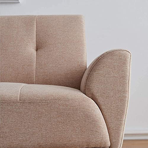 Beige Polyester Fabric Sofa 71