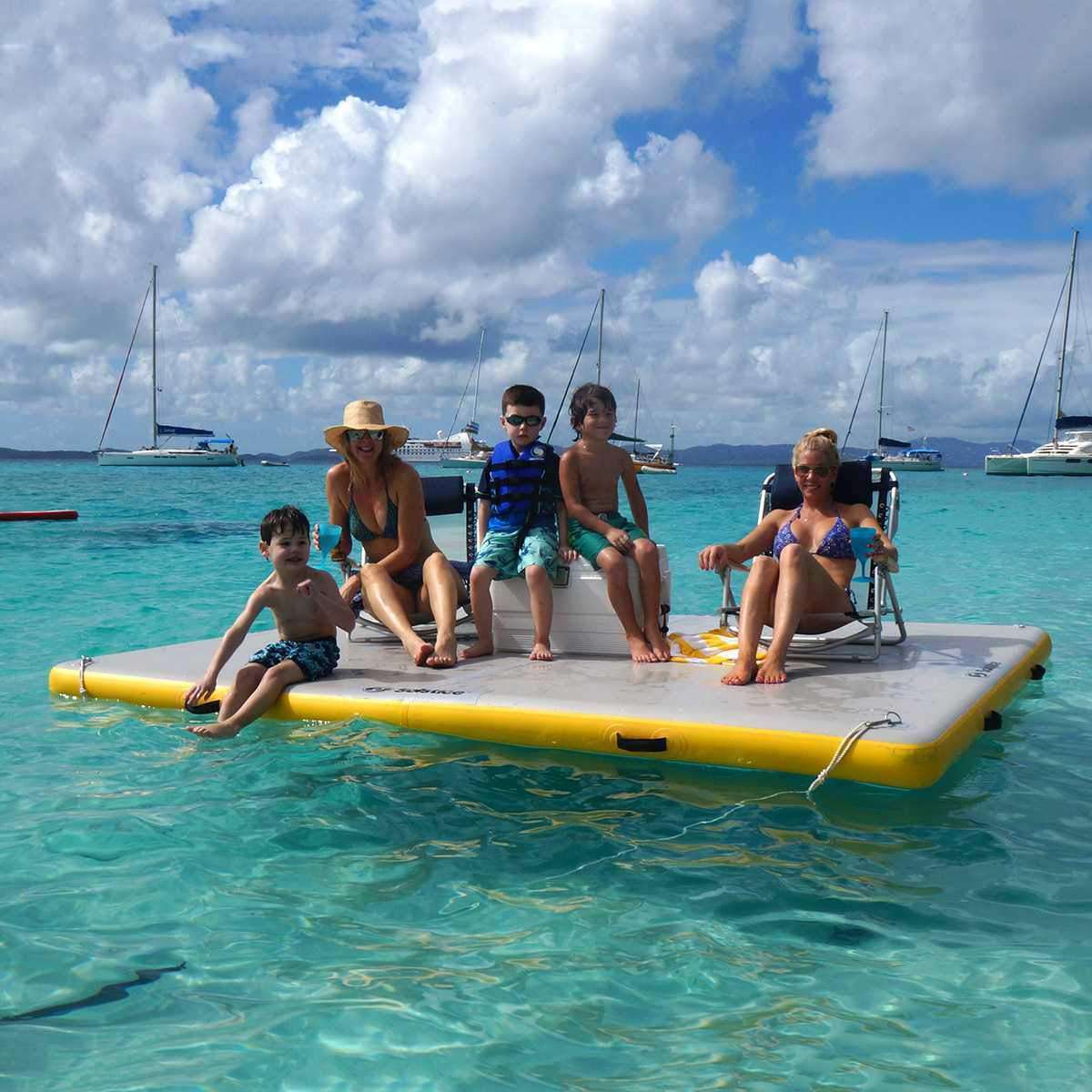 Swimline Solstice 31008 10 x 8 ft. Floating Lounge Dock New