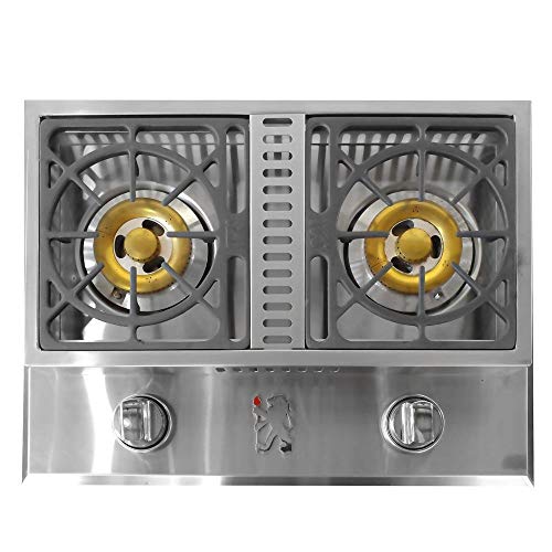 Lion Premium Grills L1634 Natural Gas Double Side Burner, 26-3/4 by 20-1/2-Inch