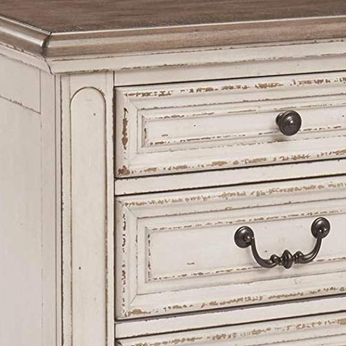 Signature Design by Ashley Realyn Nightstand, Chipped White