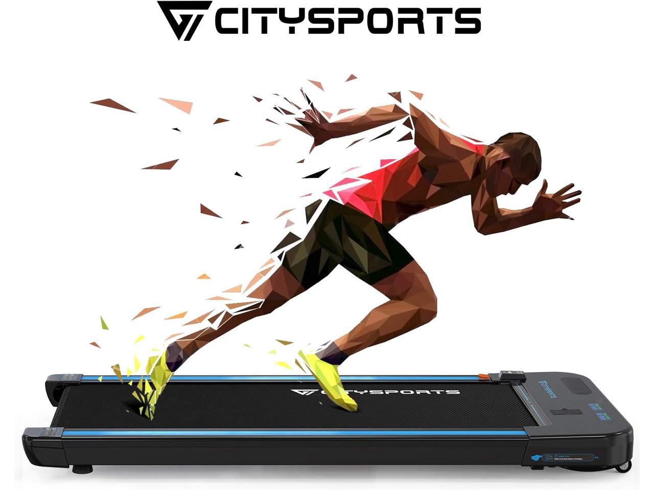CITYSPORTS Treadmill 440W Motor, Electric Walking Machine Bluetooth Built-in Speakers
