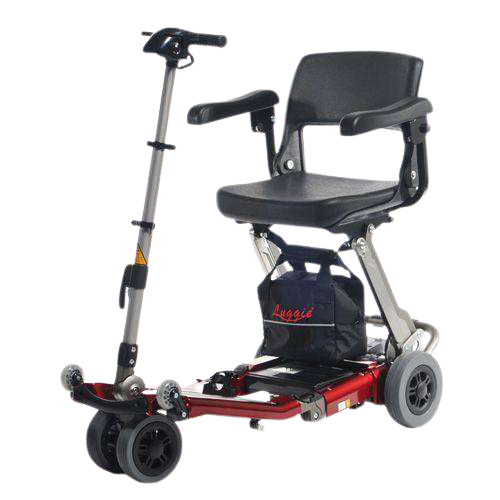 Luggie Standard Folding Travel Scooter Red Open Box