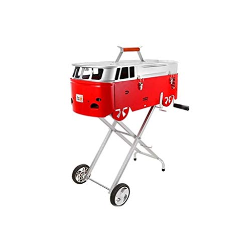 HYAN Barbecue Grill Barbecue Grill Stainless Steel Portable Folding Outdoor Barbecue Charcoal BBQ Grill Perfect for Cooking Camping Backpacking Party Barbecue Shelves