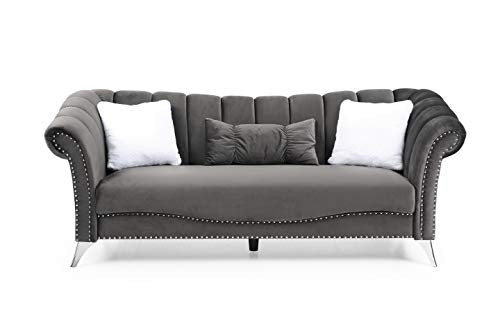 Glory Furniture Madrid Sofas, Gray