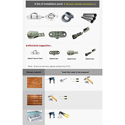 LSXIAO Stylish Retractable Shade Cover Kit, Wave Drop Canopy, Breathable Heat and Light Filtering Complete Installation Accessories for Wood Pergola, Gazebo, Patio, Deck