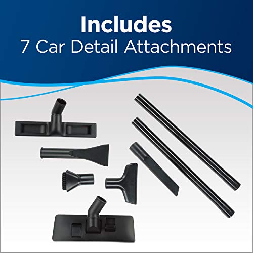 BISSELL Garage Pro Wall-Mounted Wet Dry Car Vacuum/Blower with Auto Tool Kit, 18P03-Gray, Gray