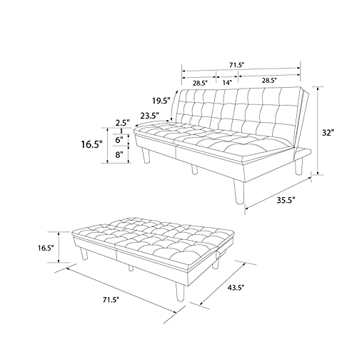 WXYQY Memory Foam Couch Pillowtop Faux Leather Tufted Furniture Living Room Furniture Set Sofa Bed