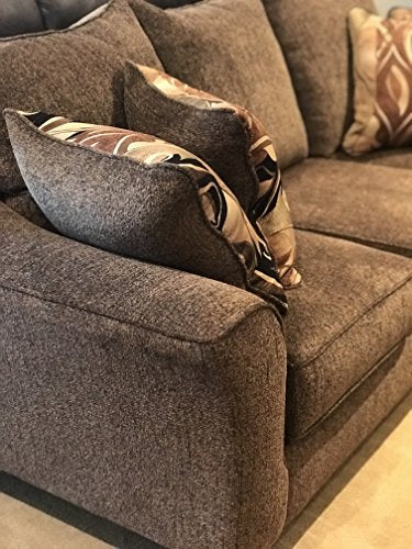 Roundhill Furniture Camero Cafe Fabric Pillow back Sofa