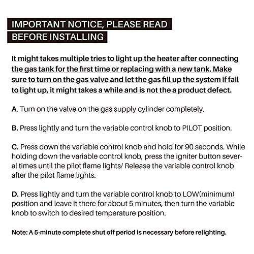 BELLEZE 45,000 BTU Gas Outdoor Pyramid Patio Heater with Tall Dancing Flame, Piezo Ignition System and Wheels for Smooth Mobility and LP Propane Heat CSA Certified - Stainless Steel