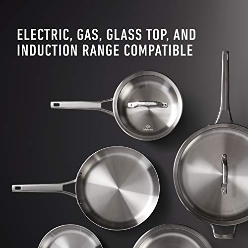 Calphalon Premier Stainless Steel Pots and Pans, 11-Piece Cookware Set