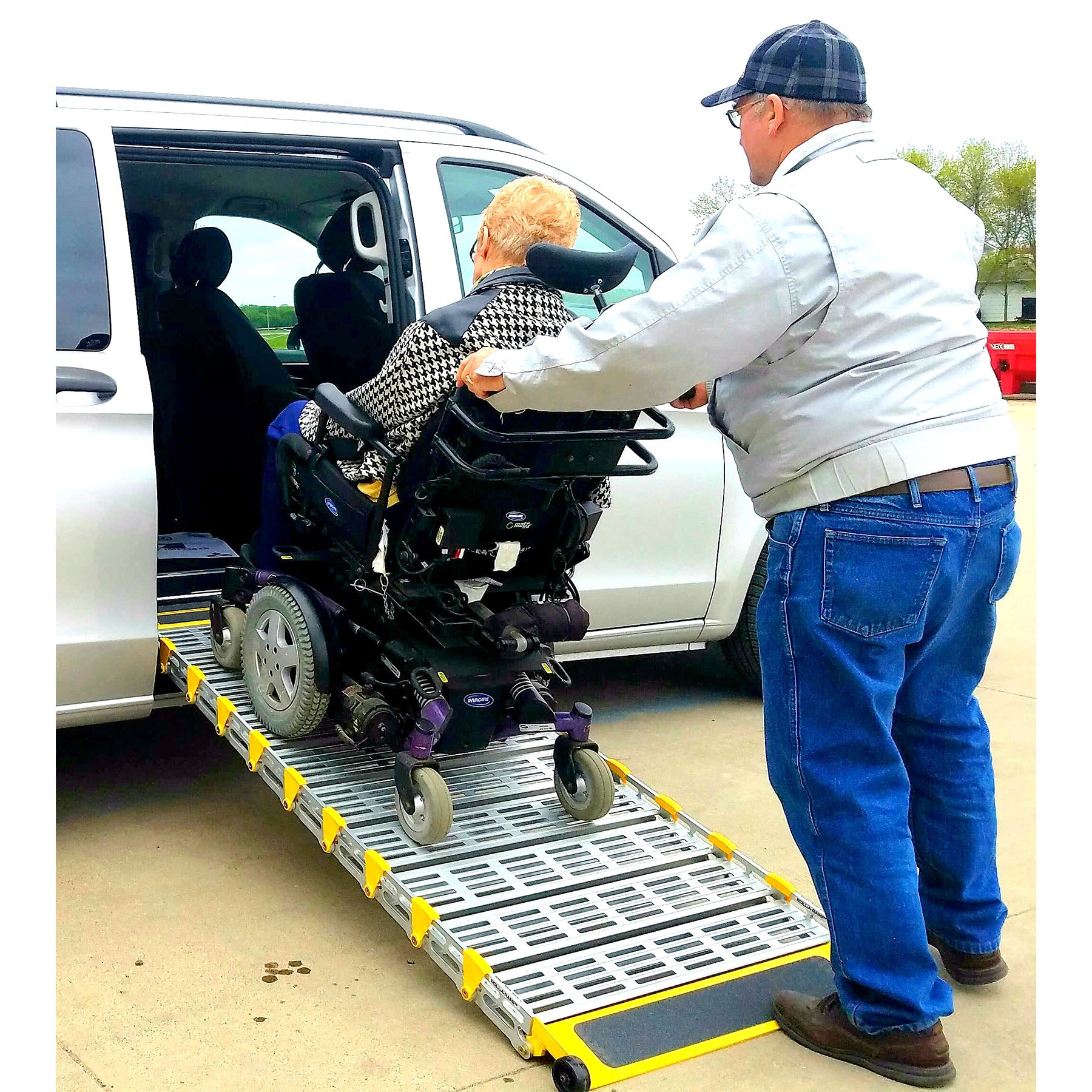 Roll-A-Ramp Powered Mini Fold™ Van Ramps