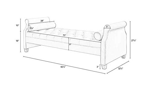 Legend Vansen Velvet Standard Flared Arm Sleeper Sofabed, Small Parcel, Grey