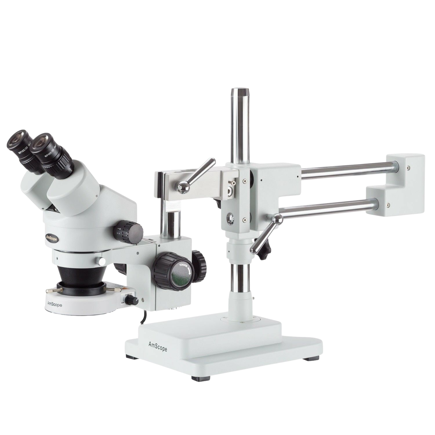 Amscope SM-4BZ-80S 3.5X - 90X Zoom Magnification Circuit Inspection Stereo Microscope with 80 LED Light New