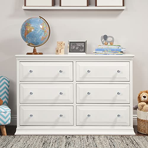 Davinci Signature 6-Drawer Double Dresser in White