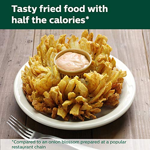 Philips Kitchen Appliances Premium Digital Airfryer with Fat Removal Technology + Recipe Cookbook, 3 qt, Black, HD9741/99, X-Large