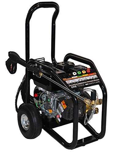 Erie Tools 3.0 GPM 3000 PSI Cold Water High Pressure Power Washer 6.5 HP Gasoline Engine with Gun Wand Hose and Nozzles