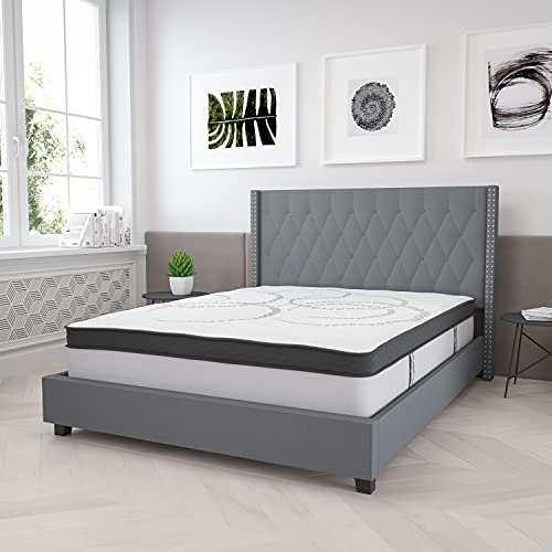 Flash Furniture Capri Comfortable Sleep 12 Inch CertiPUR-US Certified Foam and Pocket Spring Mattress, Queen Mattress in a Box