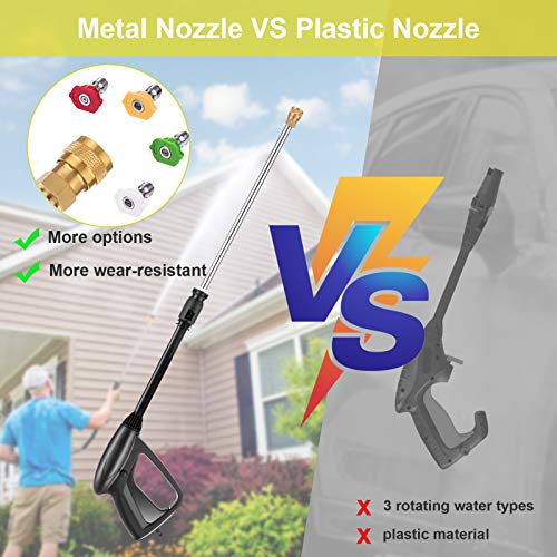 TEANDE Smart Pressure Washer 3800 PSI Electric High Powerful Touch Screen 3 Gear Level with Telescopic Handle