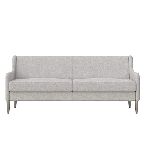 CosmoLiving by Cosmopolitan Virginia Modern Living Room Cushioned Sofa, Light Gray