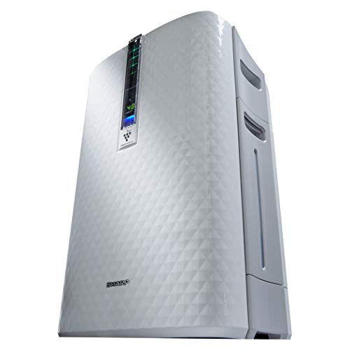 Sharp Triple Action Plasmacluster Air Purifier with Humidifying Function (254 sq. ft.), KC-850U , White