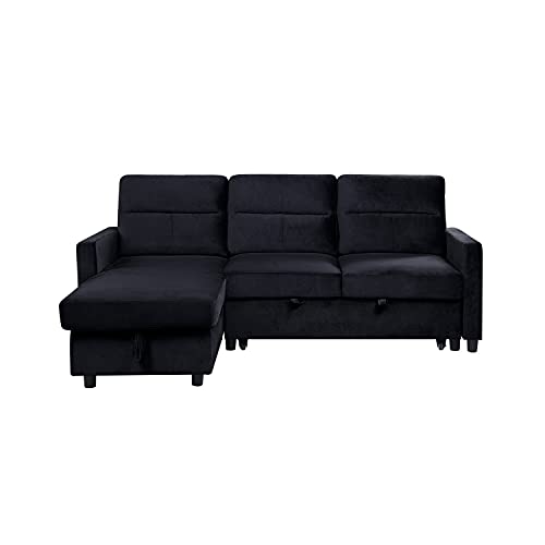 Lilola Home LHF-89331 Sectional, Black
