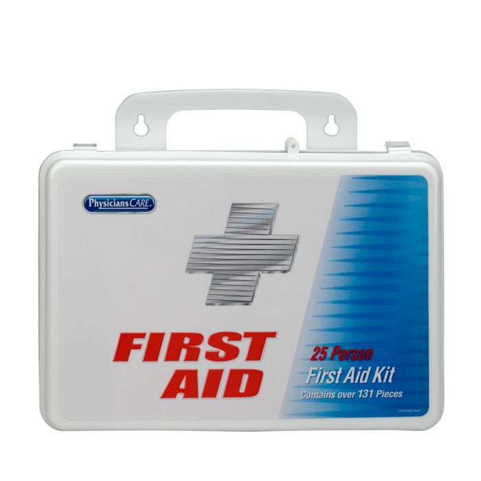 First Aid Only 25 Person Office First Aid Kit, 131 Pieces, Plastic Case (Case of 7)