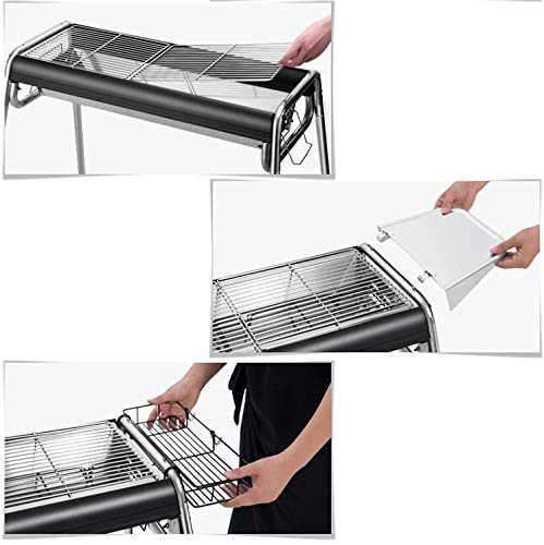 Charcoal Grill, Large Thickening Household Barbecue Grill Outdoor Wild Charcoal Barbecue Grill Full Set of Carbon Barbecue Stove Tools (Color : STYLE1, Size : 733181)