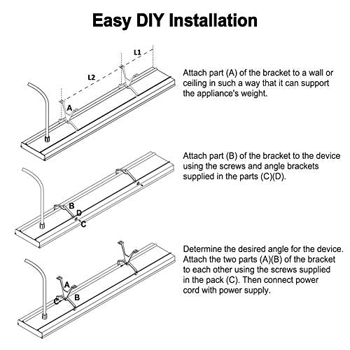 Thermoflow Far Infrared Heater No Glare Wall / Ceiling Mount Indoor / Outdoor Patio Space Heater with Remote, HS3000NA 3000W at 240 Volts Hard Wired