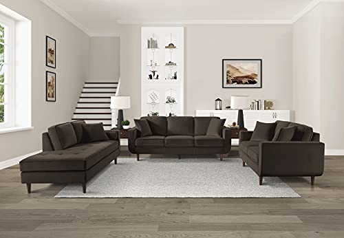 Lexicon Mapleton Living Room Loveseat, Chocolate