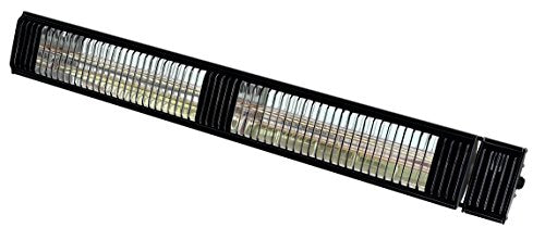 Commercial SunWave Ultra Quartz Infrared heat 3000W 220-240V with Remote Patio Heater (Black)