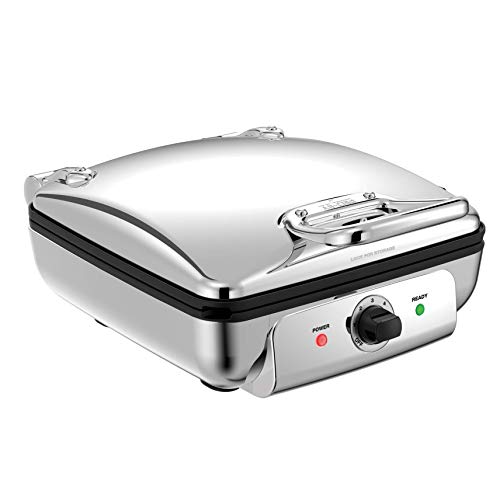 All-Clad Gourmet WD822D51 Waffle Maker, 4 slice, Silver