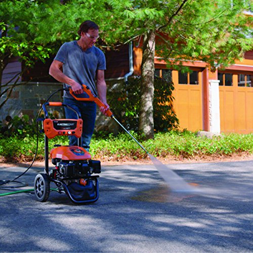 Generac Gas Pressure Washer 3100 PSI 2.5 GPM Lithium-Ion Electric Start with PowerDial Spray Gun, 25' Hose and 4 Nozzles