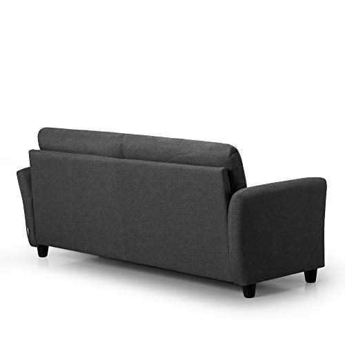 ZINUS Ricardo Sofa Couch / Tufted Cushions / Easy, Tool-Free Assembly, Dark Grey